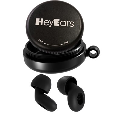 Ultra Soft Ear Plugs for Sleeping Noise Cancelling, Noise Sensitivity, Passive Noise Reduction 26dB, Most Comfortable Earplugs, Certified Hearing Protection, 8 Ear Tips - Eclipse Black