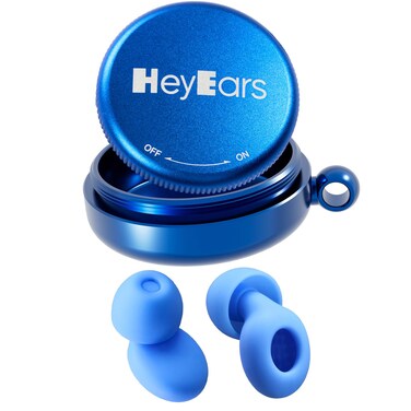 Ultra Soft Ear Plugs for Sleeping Noise Cancelling, Noise Sensitivity, Passive Noise Reduction 26dB, Most Comfortable Earplugs, Certified Hearing Protection, 8 Ear Tips - Serenity Blue
