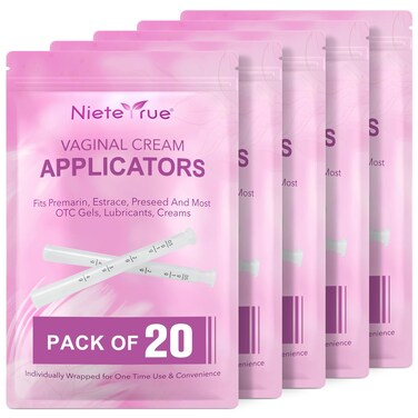 Update Version Vaginial Cream Applicators for Women (100 Packs) Disposable Individually Wrapped Dosage Markings Hygienic Fit to Most Lub-RIC-Ants, Cream, or Gels, Feminine Care Applicators