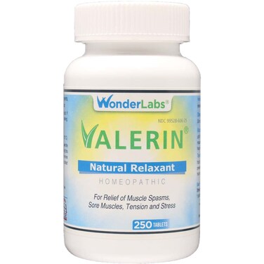 Valerian Natural Relaxant for Tension Relief, Stress Relief, Leg Cramp Relief and Other Muscle Cramps Magnesium, Passion Flower, &amp; Valerian Root Muscle Relaxant - (250ct)