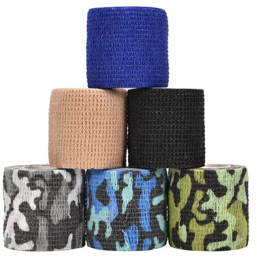 Vet Wrap Cohesive Bandages Non-Woven Pet Tape Bulk Self Adherent Wrap for Horse, Dogs Pet Animals 2 Inch x 5 Yards