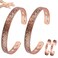 Vicmag Copper Magnetic Bracelet for Women and Men Ultra Strength Magnets 99.9% Pure Copper Strong Magnets Jewelry Gift Adjustable Length