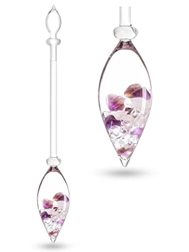 VitaJuwel Gemstone Vial WELLNESS with Amethyst, Rose Quartz &amp; Clear Quartz - Balance, Relaxation &amp; Clarity