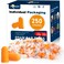 VOISEN Ear Plugs, 250 Pairs Ear Plugs for Sleeping, 32dB NRR 37dB SNR Ear Plugs Noise Cancelling for Snoring, Studying, Loud Events, Traveling &amp; Concerts, Individual Package