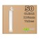 W Gallery 50 Clear 116mm OPEN CAP Pop Top Tubes - Airtight Smell Proof Containers - Plastic Medical Grade Prescription Bottles for Pills Herbs Flowers Supplements, Bulk Pack, Not Glass Jars