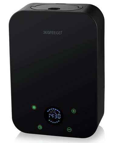 Waterless Essential Oil Diffuser, 150ml Home Smart Portable Bluetooth Diffuser, Battery/Power Powered, Up to 1800 Sq.Ft. (Black)