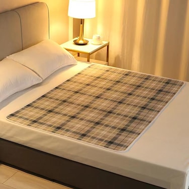 WenBags Waterproof Reusable Incontinence Bed Pads,Absorbent Large Quilted Waterproof Bed Pads for Adult and Pets (Blue Plaid, 40 * 60)