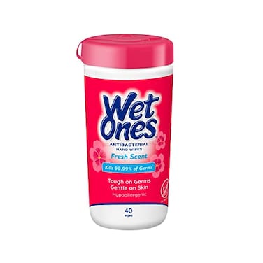 Wet Ones Antibacterial Hand Wipes, Fresh Scent Wipes   Antibacterial Wipes, Hand Sanitizer Wipes, Wet Ones Wipes, 40 ct. Canister