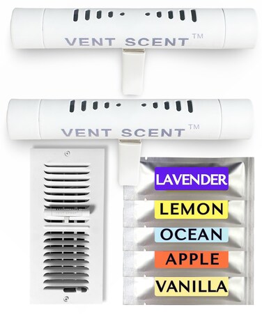 Whole Home Air Freshener   10 Scented Sticks Included   Passive Essential Oil Diffuser   Easier Placement Than HVAC Furnace Filter or AC   Adjustable House Freshener &amp; Fragrance System