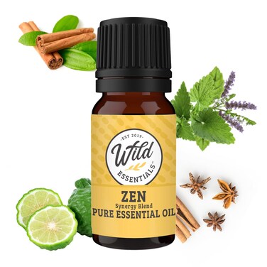 Wild Essentials 100% Pure Therapeutic Grade Zen Essential Oil Blend Combo for Aromatherapy Diffusers - 10ml - Calming, Meditative, Stress, Made in The USA