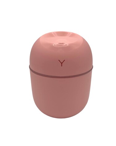 Wild Essentials 220ml Cool Mist Essential Oil Diffuser/Humidifier, Aromatherapy, Nightlight, Portable, USB Power, Auto Off, Room, Office, Car (Pink)