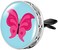 Wild Essentials Pink Butterfly Essential Oil Car Vent Diffuser, Stainless Steel Locket Pendant with 8 Color Refill Pads, Customizable Air Freshener for Aromatherapy
