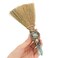Witch Broom Green Crystal - Witch Wiccan Altar Broom Witchcraft Witches Pagan Altar Decor Natural Reiki Energy Wand Stone Ritual Magic Ceremonial for Meditation Therapy Halloween Decorations