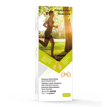 WoodyKnows Enhancer Nasal Dilator, Model 2024 Standard, Improves Sports Airflow, Nasal Congestion aid (L 4Pack)