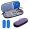 Yarwo Insulin Cooler Travel Case with 2 x TSA Approved Ice Packs, Diabetic Supplies Organizer Insulated Cooling Bag for Insulin Pens, Syringes and Diabetes Testing Kit, Lightweight for Trip, Purple