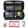 YouKnow Travel Carrying Case for Asthma Inhaler, Inhaler Spacer for Adults and Children, Mask, Inhaler Holder with Asthma Warning Label and Medical Card (Case Only) (Black)