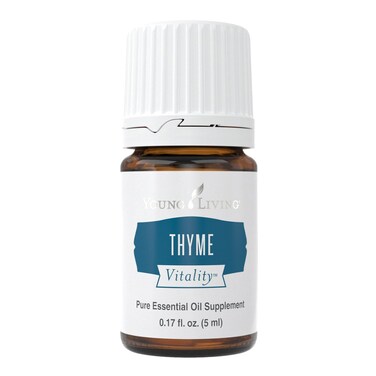 Young Living Thyme Vitality 5ml - 100% Pure &amp; Premium-Grade - Immune Support Essential Oil with Antioxidant Thymol - Ideal for Culinary Herb &amp; Savory Dishes
