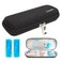 YOUSHARES Insulin Cooler Travel Case, Small EVA Diabetic Insulated Organizer Portable Cooling Bag for Medication Cooling Insulation, Epi Pen Carrying Bag with 2 Ice Pack (Black)