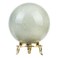 ZAICUS 50 mm Green Jade Sphere Ball with Metal Stand Gemstone Ball for Witchcraft and Decorative Balls Sculpture Figurine Home Decor Collection Gift Photography Crystal Sphere Decoration