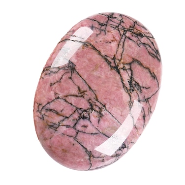 ZHIYUXI 2.4" Rhodonite Crystals Gemstones Crystals and Stones Crystal Decor Energy Balancing Protection Crystals Therapy Polished Stones Palm Stone Mediation Gifts 1PC