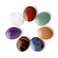 ZHIYUXI 7PCS Healing Crystals Chakra Stones Worry Stone for Anxiety Gemstones Amethyst Clear Quartz Tiger Eye Green Aventurine Crystals and Stones Crystals Bulk Oval ] Palm Stone Reiki Meditation