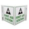 ZING 2522-4PK Eco Safety V Sign, First Aid Station, 7Hx12Wx5D, Recycled Plastic (Pack of 4)