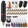 Tattoo Kit Tattoo Gun Complete Wireless Tattoo Machine Kit 2 Batteries 20 Cartridge Needles 14Tattoo Ink Color Set for Tattoo Supply RNP28KIT-1