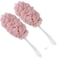 PPHAO - Back Loofah on a Stick for Men - Bath Brush Long Handle for Shower Elderly - Loofah Sponge for Women - Plastic Loofah - Bath Body Brush - Pink Loofah - 2Pack