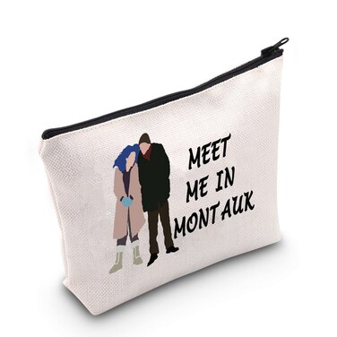 POFULL Movie Lover Gift Spotless Mind Gift Eternal Sunshine Gift Meet Me In Montauk Cosmetic Bag (Meet Me In Montauk bag)