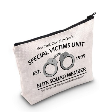 POFULL Legal TV Show Gift Special Victims Unit Cosmetic Bag For Fan Organized Crime Gift (New York City Cosmetic Bag)