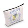 POFULL Girls Amalfi Coast Trip Gift Italy Vacation Trip Gift Amalfi Coast Social Club Zipper Pouch Makeup Bag (AMALFI Coast)