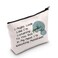 POFULL Manatee Cosmetic Bag Manatee Lover Gifts Sea Animal Gift Sea Cow Gift (I'm Watching Manatees Cosmetic Bag)