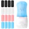 16 Pack Silicone Bottle Cover,Travel Essential for Women Men,Cruise Ship Essentials 2025,Beach Vacation Essentials,Travel Size Toiletries,Airplane Travels Accessories Elastic Sleeves for Leak Proofing