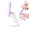 UV Light for Gel Nails, Denabuty Mini U V LED Nail Lamp Handheld with Stand, Portable Nail Dryer Rechargeable USB Cordless, Nail Light with 2 Timers for Fast Drying, Violet