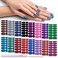 DANNEASY 16 Sheets Nail Wraps for Women Nail Polish Strips Solid Color Self Adhesive Nail Polish Stickers Fingernails Manicure Stickers for Nail Art with 1pc Nail File, Cuticle Stick (Dark Series)