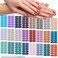 DANNEASY 24 Sheets Nail Polish Stickers Full Nail Wraps for Women Solid Color Nail Polish Strips Gel Nail Strips Self Adhesive Fingernail Stickers Manicure Kit with 1pc Nail File, Cuticle Stick