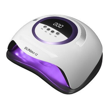 UV LED Nail Lamp,180W UV Light for Gel Nails,Professional LED Nail Dryer,Fast Curing Gel Polish Lamp Auto-Sensor 4 Timer 42 Beads,Nail UV Light with Portable Handle&amp;Phone Holder for Home Salon