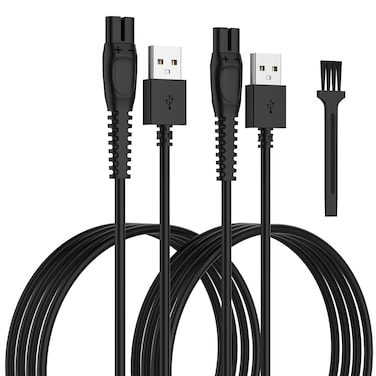Charger Cord for Philips Norelco One Blade QP2724 QP2834 QP1924 QP1324 MG5910 MG7910 MG9510 X5006 for Phillips Oneblade Shaver 2400 3600 5400 2600 7200 5V USB Cable [2-Pack, 3,3ft]
