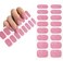 Self-Adhesive Glitter Shiny Pink Full Nail Wraps Stickers   Brighter, Thicker, Tougher Nail Polish Strips for Women Teens and Girls   DIY Nail Art Decoration (1 Sheet-16 Strips)