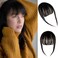 Clip in Bangs 100% Real Human Hair Bangs Clip in Hair Extensions Clip on Wispy Bangs for Women Fringe Bangs Hair Pieces for Daily Wear(Brown Black)
