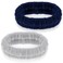 2Pcs Spa Headband, Head Bands Mens Hair Band Makeup Headband for Washing Face Absorbent Elastic Skin Care Headband Wrap for Women Yoga Sports Shower Exercise