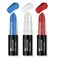 3 Colors Blue White Red Face Body Paint Stick, Blue White Red Flag Color Face Paint for Baseball/Football/Halloween Accessories Vampire/Joker/Clown Makeup Cream Face&amp; Body Paint Easy to Blend