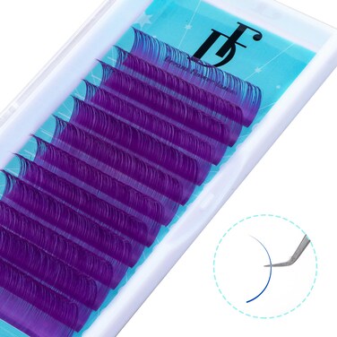 Violet Lash Extension Volume Eyelashes Extensions 0.05 C 8-15mm Lash Tray Individual lash Extensions Classic Lash Extensions Soft Matte Black Single Lashes for Professional Salon Use