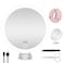 Magnifying Mirror with Light 30X, Large Lighted Makeup Magnifying Mirror, 30X High Magnification Makeup Mirror with Lights, 30x Handheld Travel Magnifying Mirror with Suction Cups and Adjustable Stand