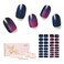 Semi Cured Gel Nail Strips - NAILOG 34 Pcs Gel Nail Stickers Buy 2 Get 1 UV Light   Long Lasting Nail Wraps with Glossy Gel Finish Purple, Neon Nocturne