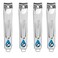 4PCS Nail Clipper Set, Sharpest Fingernail &amp; Toenail Nail Cutting Clippers, Quality Stainless Steel Portable Nail Cutter Set with Nail File, Personal Pedicure Kit for Women Man