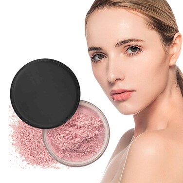 Beauty Blurring Powder,Blurring Setting Powder Waterproof Setting Powder,Pink Setting Powder Makeup for Dry Oily Skin Beauty Setting Powder Powder Loose Setting for All Skin Tones (1PCS, 1.76 Fl Oz)