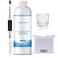 Slip Solution 4Fl.Oz Slip Solution Nail Extension Gel Liquid Slip Solution for Poly Gel Nails with Brush Spatula Glass Cup Gel Nail Cleaner Easy DIY Poly Gel Nail Gel Cleanser for Nails