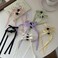 12Pcs Bow Hair Clips with Long Tail, Tassel Ribbon Small Bow Claw Clips Bow knot Satin Hair Barrette Hair Accessories for Women Girls Toddlers