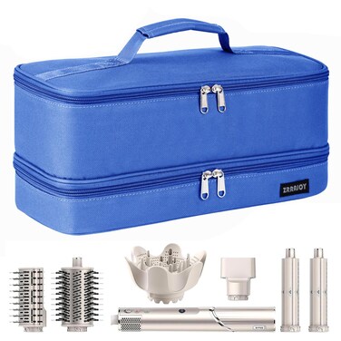 Double Layer Storage Case For Shark Flexstyle, Travel Carrying Case For Shark 430/440 Flexstyle, Organizer Bag For Shark Flexstyle/Dyson Airwrap Styler Attachments